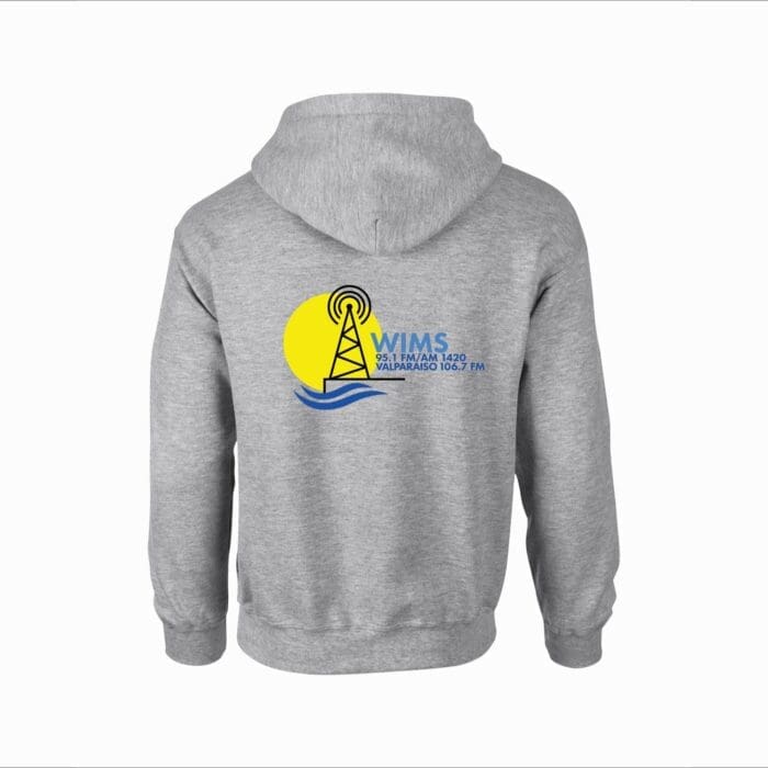 WIMS Gray Hoodie Back